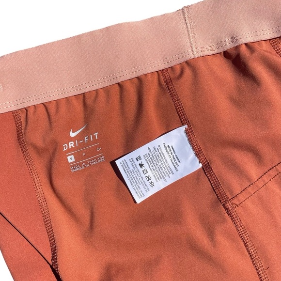 Nike athletic running shorts eclipse flex 5” elastic waist orange women’s small - Picture 4 of 5